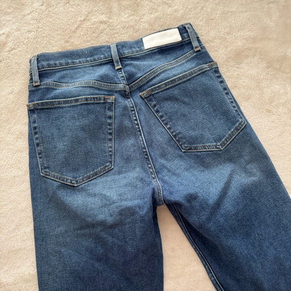 RE/DONE Originals 90s High Rise Ankle Crop in Dark 1 Size 26 - Picture 8 of 10